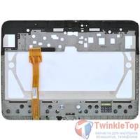 Модуль (дисплей + тачскрин) для Samsung Galaxy Tab 3 10.1 P5200 (GT-P5200) 3G белый с рамкой GT-P5200WKTL