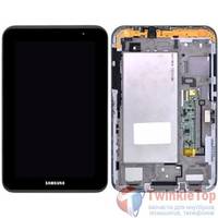 Модуль (дисплей + тачскрин) для Samsung Galaxy Tab 2 7.0 P3110 (GT-P3110) Wi-Fi черный с рамкой