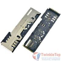 Разъем Mini-Sim+Micro-Sim+MicroSD 49-50mm x 14-15mm x 2mm Micromax D340 Bolt