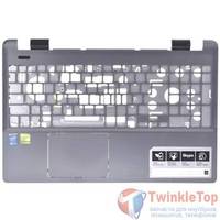 Верхняя часть корпуса ноутбука Acer Aspire E5-511 / AP154000920 серый