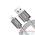 DATA кабель USB - Lightning HOCO U5 Full-Metal 1,2m серебристый