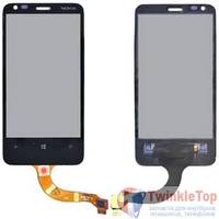 Тачскрин для Nokia Lumia 620 черный (оригинал)