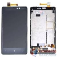 Модуль (дисплей + тачскрин) для Nokia Lumia 820 с рамкой (оригинал)