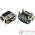 Разъем USB 2.0 / на плате / 10 x10mm / обратный / юбка / HP Pavilion g7-1000