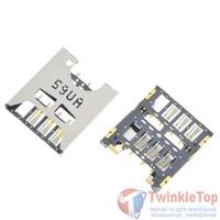 Разъем Micro-Sim 21-22mm x 13-14mm x 1,3mm Gionee V188