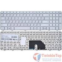 Клавиатура для HP Pavilion dv6-6000 серебристая с серебристой рамкой