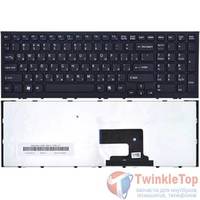 Клавиатура для Sony VAIO VPCEH черная с черной рамкой