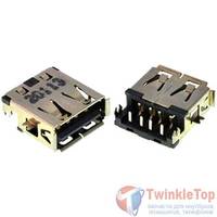 Разъем USB 2.0 / по середине / 14 x10mm / прямой / юбка / Lenovo B560 (004)