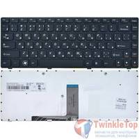 Клавиатура для Lenovo G470 черная с черной рамкой