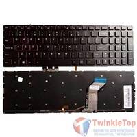 Клавиатура для Lenovo ideapad Y700-15ACZ черная с подсветкой