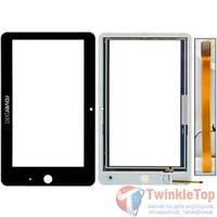 Тачскрин 7.0" 4 pin (115x182mm) RoverPad 3W G70 (T10M02A) T10M02A черный с рамкой