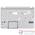 Верхняя часть корпуса ноутбука Toshiba Satellite L850D / 13N0-ZWA1X02 белый