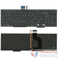 Клавиатура для Sony VAIO SVT15 черная без рамки с подсветкой