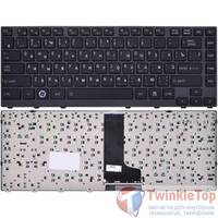 Клавиатура для Toshiba Satellite M640 черная с черной текстурированной рамкой