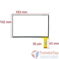 Тачскрин 7.0" 30 pin (102x163mm) FC070002-CTP