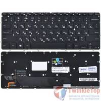 Клавиатура для Dell XPS 13 (L321X) черная без рамки с подсветкой