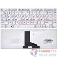 Клавиатура для Toshiba Satellite L830 белая с белой рамкой